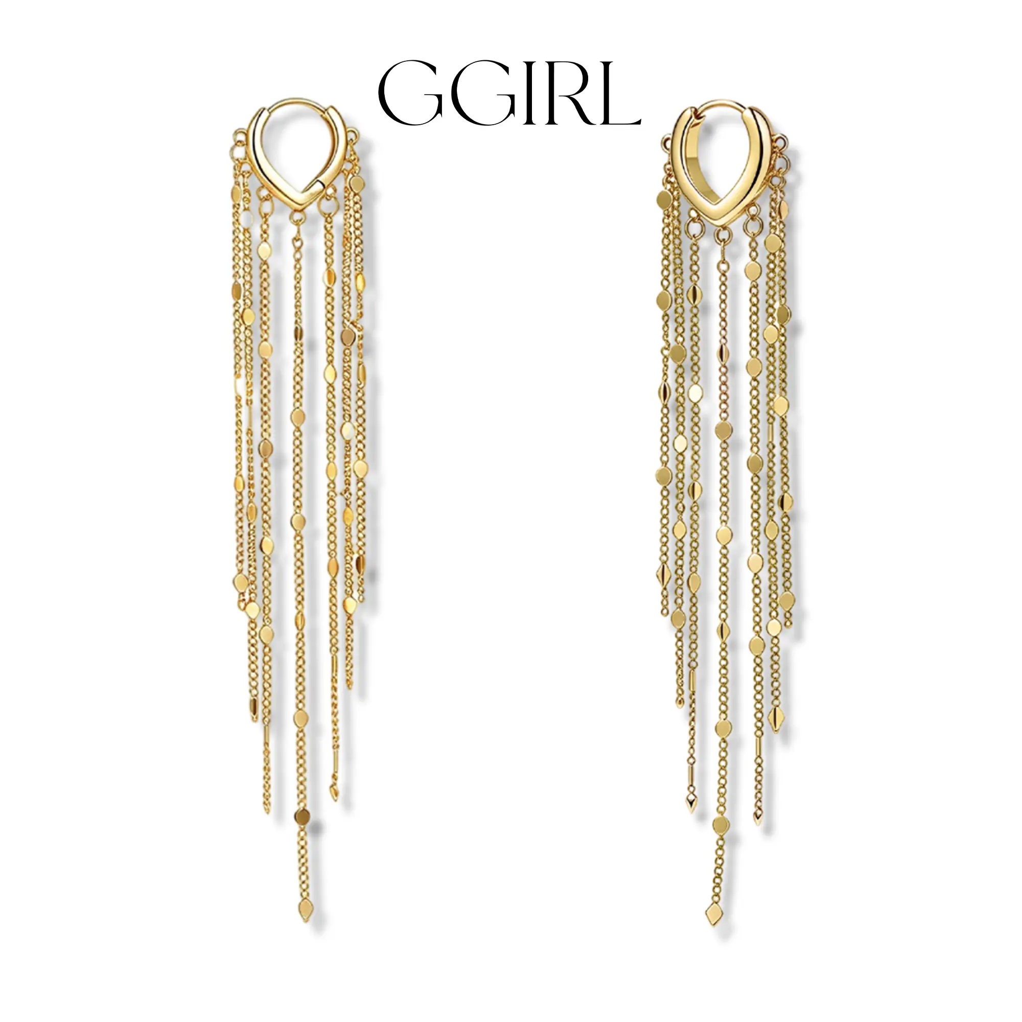 GGIRL Elegant 14K Gold Plated Long Zircon Tassel Pearl Earrings for Women Chain Tassel Threader Drop Hypoallergenic Earrings, Fashion All-Match Jewelry Gifts for Bride Daily Summer Beach Parties Holiday Birthdays Anniversaries Back to School Occasions