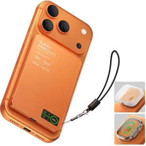 BLACKPAI Wireless 5000mAh Magnetic Power Bank with Apple Watch Charger, 0.3 inch Ultra-Slim Qi2 15W Mag-Safe Battery Pack with LCD Display, 3-in-1 wireless Battery Pack for iPhone 17/16/15/14/13/12/11 Pro/Max, Apple Watch Ultra/11/10/SE, and Airpods