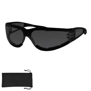 Shield II- sleek, frameless sunglasses crafted for durability and performance. Built with impact-resistant polycarbonate lenses and equipped with closed cell foam, they effectively block out wind