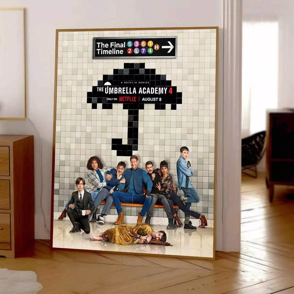 No Framed, Poster Umbrella Academy Season 4 Poster, 2024 Movie Poster