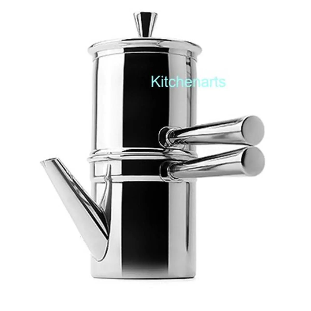 ILSA Classic Traditional Stainless Steel Neapolitan Coffee Maker - 9-Cup Capacity Coffee Pot for Kitchen Use