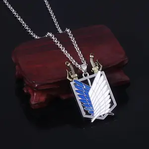 Attack on Titan "Wings of Freedom" Sword Pendant Necklace Anime-Inspired High-Quality Metal Jewelry for Men & Women Unisex Cosplay Gift