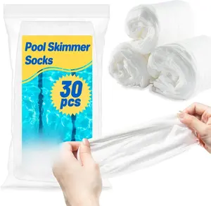 Pool Skimmer Socks Filter - 30PCS Pool Socks Skimmer Cleaning Filter Cleans Debris,Leaves for In-Ground,Above Ground Pools