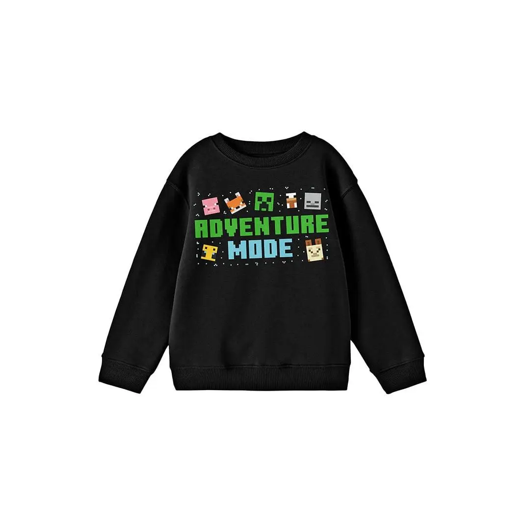 PacSun Kids Minecraft Adventure Mode Crew Neck Sweatshirt