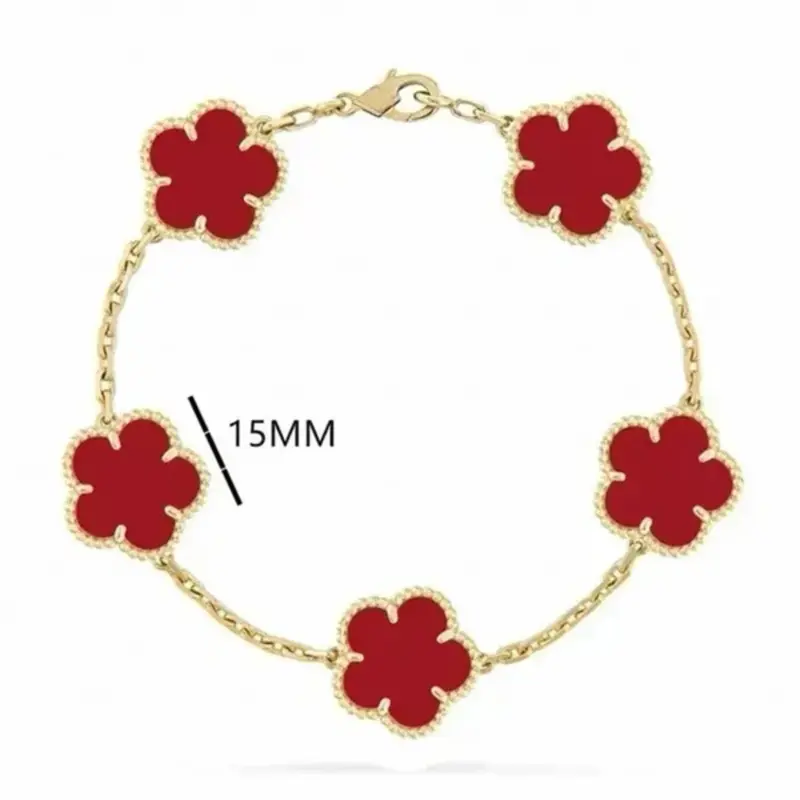 Designer Bracelet Women Bracelet Designer Plated Gold Bracelet White Shell Agate Charm Luxury Bracelet
