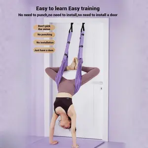 Indoor Aerial Yoga Stretch Rope, Hanging Fitness Band for Dance and Energy Training, Universal Use, Durable Elastic Rope