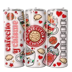 Cafecito y Chisme 3D tumbler