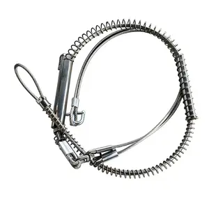 Stainless Steel Wire Rope Outdoor Tool Cord, Spring Steel Wire Rope for Trap Capture, Durable and Strong, Ideal for Outdoors