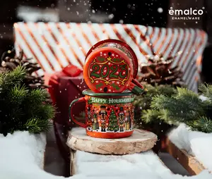 Nutcracker Holiday Enamel Mug