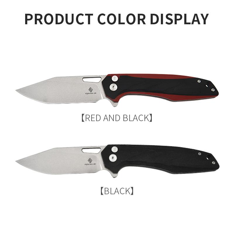 [Lone Wolf] Outdoor Multi-Functional Tool Knife EDC Folding Knife High-End Outdoor Tactical Knives Durable Blade with Non-Slip Handle Portable Camping Pocket Knife Tactical Multi-Tool Knife