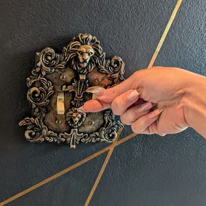 Decorative light switch plate