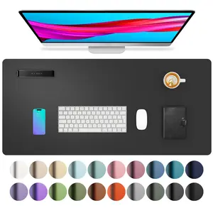 PU Leather Desk Pad, 1 Count Non-slip Mouse Pad, Waterproof Desk Writing Pad for Office and Home, Office Desk Mat, Laptop Desk Pad