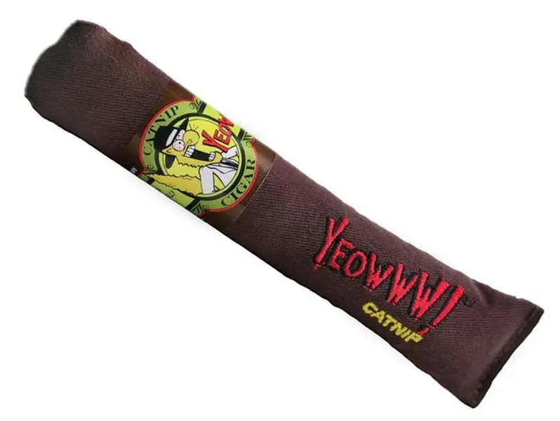 Yeowww Novelty Catnip Toy Brown, 7 in, 24 pk