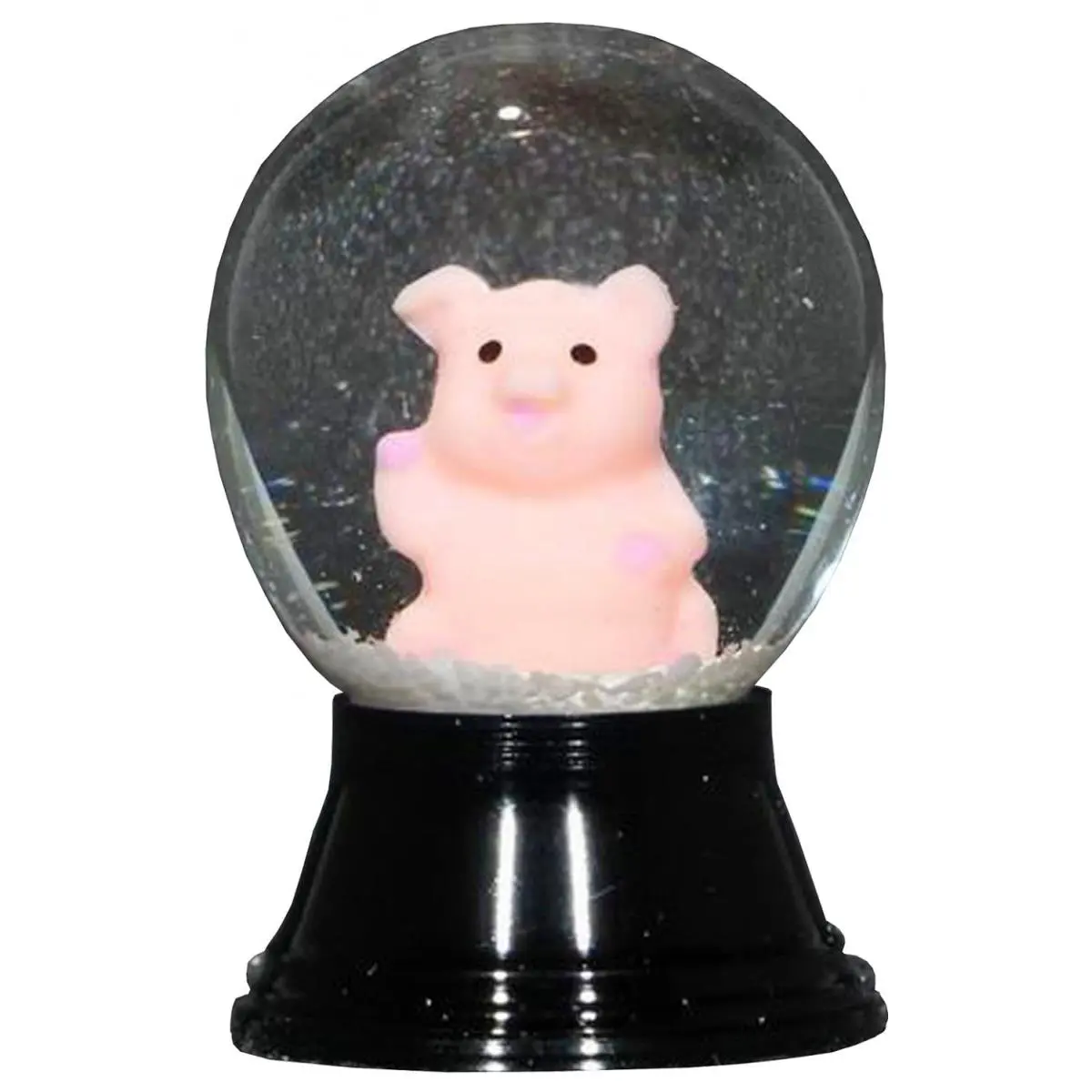 212 MAIN PR1157 Model 25mm Perzy Snowglobe - Mini Pig Figurine Ornament, Home & Festive Decor
