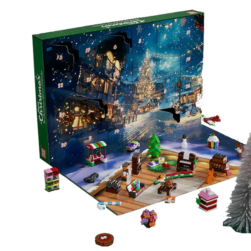 BrickLORE](SHIP FREE)Christmas Advent Calendar Blind Box Christmas