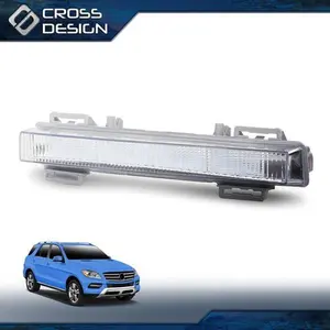 CROSSDESIGN Front DRL Fog Light Right Side Fit For 2012 13 14 15 Mercedes-Benz W166 ML GLK