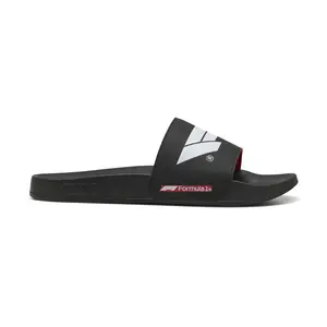 PUMA Mens Formula 1 X Leadcat 2.0 Logo Slide Casual Sandals Casual - Black