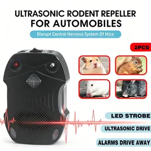 2pcs Upgrade Ultrasonic Mouse Repeller, Indoor Repellent, Electronic Shockproof Plug-And-Play, Ideal for Home Garage Warehouse, Model Sjz-081