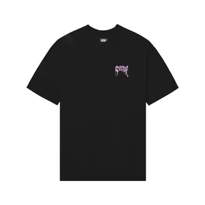 Revenge XXX HEARTBREAK TEE BLACK/PINK 2 sideds Casual Classic, Regular fit gift for Him and Her Menswear Top