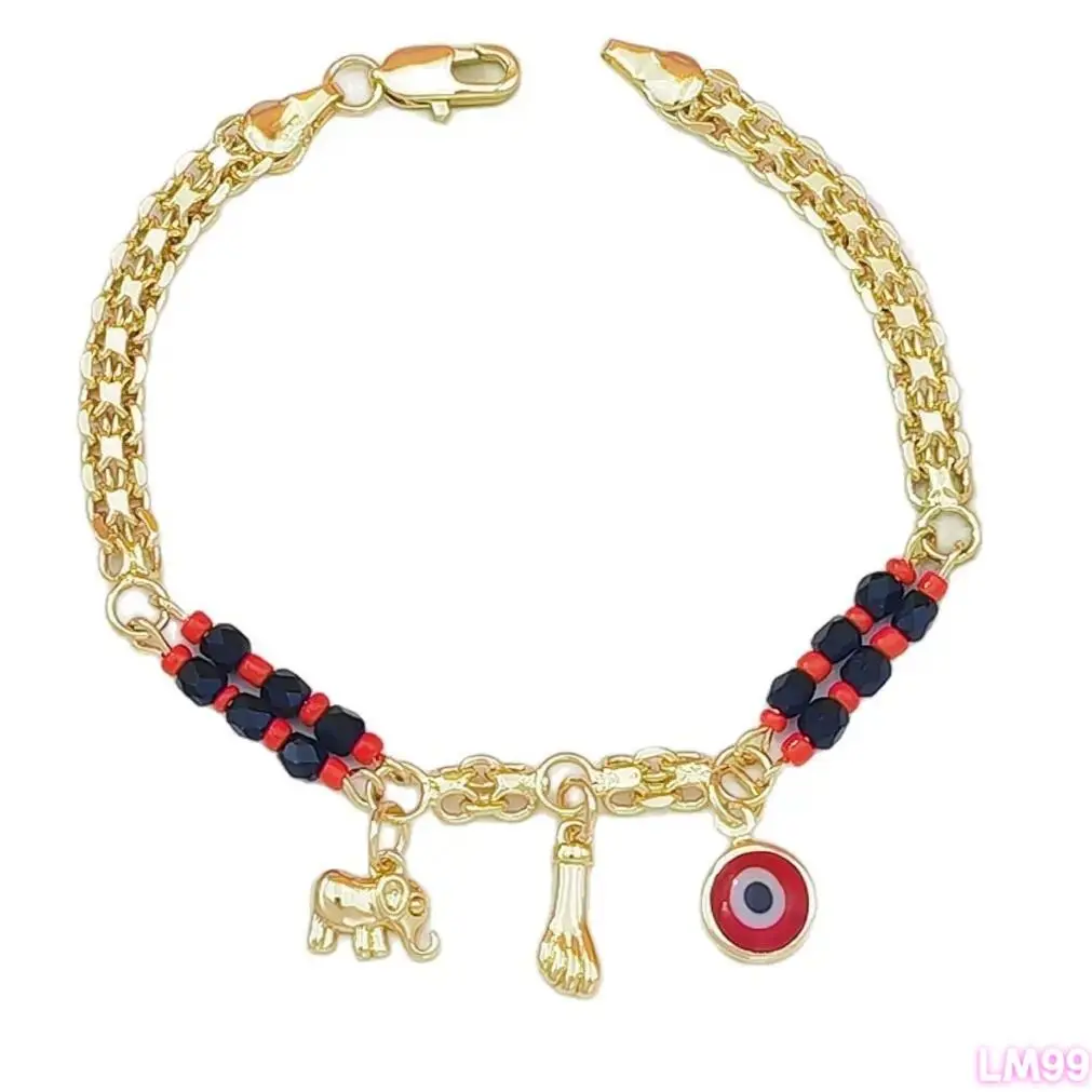 Unisex Basic Synthetic Fashion Accessory Set - Gold Double-Row Wide Chain Magic Eye Little Elephant Bracelet, Diamond-Like Bride Crown with Sash Bandana, Breathable Ankle Support for Holiday Gifting & Summer Outdoor Activities