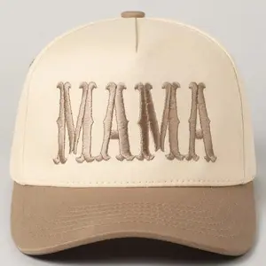 Mama Embroidered Vintage Trucker Hat for Women Breathable Mesh Snapback Baseball Cap Cute Mother's Day Gift for Moms Adjustable & Comfortable, Classic