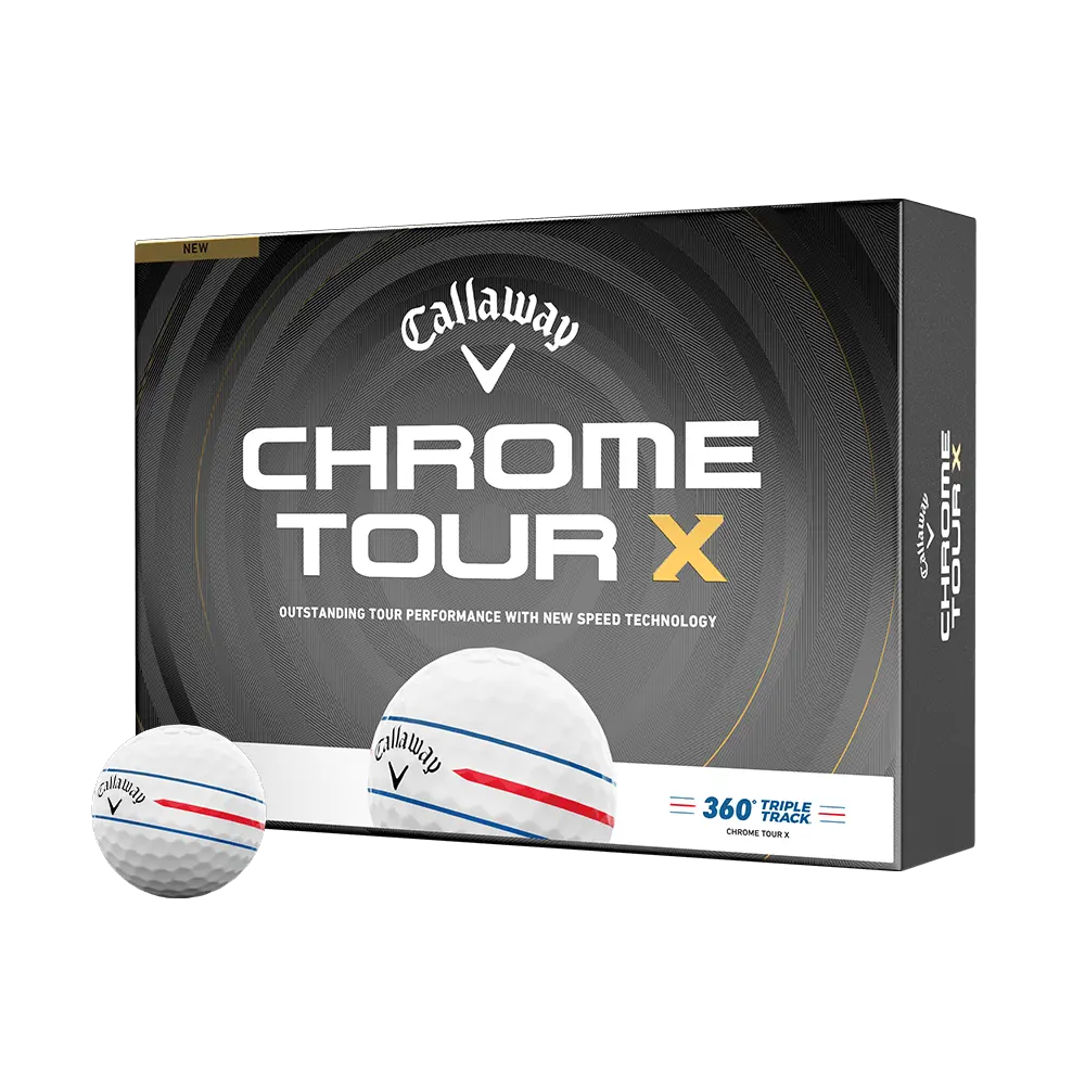 Callaway Golf Chrome Tour X 360 Triple Track Golf Balls in White