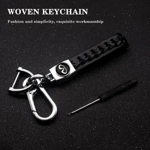 Infiniti Braided Keychain Set, Durable & Stylish Car Accessories for Q50l/q70l/qx50/qx6 Models, Perfect Gift Idea for Auto Enthusiasts