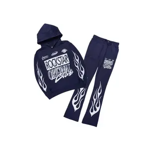 Rylok Navy/White Hoodie Stacked Track Set