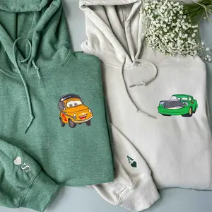 Fun Cars Couples Custom Hoodies - Personalized Anniversary Gifts For Partners