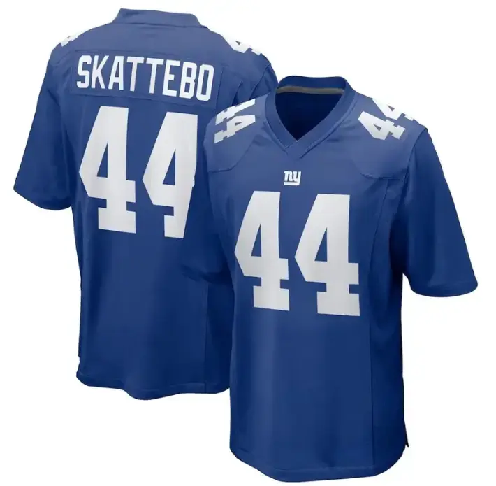 Unisex Football #44 Jersey – Skattebo Inspired Royal New York Style Sports Shirt, Game Day Fan Wear