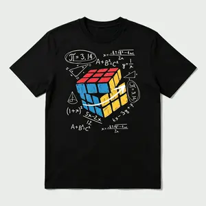 Retro Science Nerd Print Casual Tshirt
