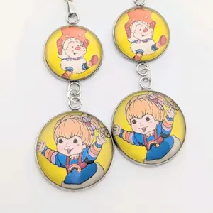 '80s rainbow Cartoon and Twink earrings