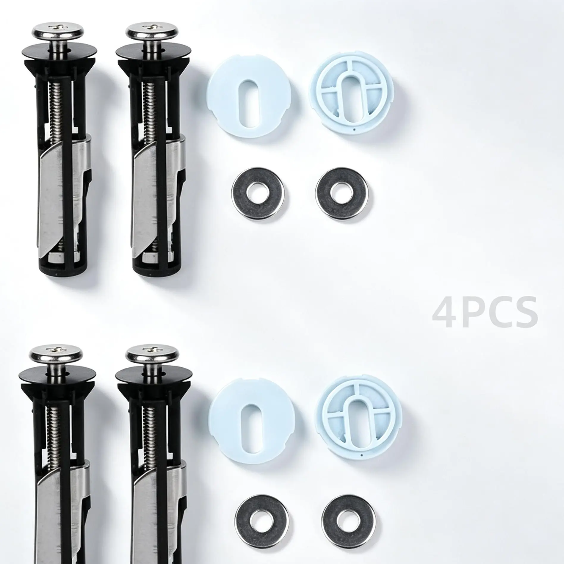 Easy-Install Quick Release Toilet Seat Bolt Hardware Kit, Universal Fixing Screws Replacement Parts for Daily Household WC Lid Maintenance & Repair