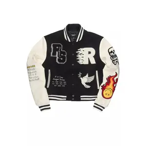 Aniya Black Oversized Varsity Jacket Aniya Black Oversized Varsity Jacket