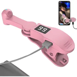 Auto Clicker for Phone, 1-99 Speeds Adjustable Phone Tapper, 180° Rotating Simulated Finger Clicking Screen Tapper, Silent Phone Clicker with Clip, Auto Clicker for Phone