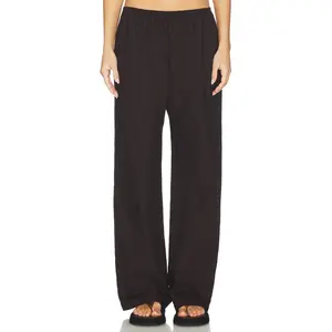 DONNI. The Pop Simple Pant in Espresso