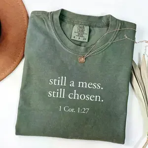 Comfort Colors Still Chosen Shirt, Christian Bible Verse Tee, Faith Graphic Top, Minimal Religious Aesthetic Shirt, Mom Gift Tee