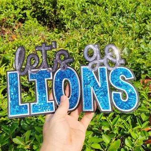 Iron on let’s go lions