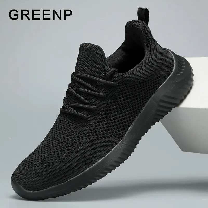 GREENP Men's Casual Lace up Low Top Running Shoes,Comfortable Lightweight Breathable Sports Running Shoes, Perfectfor Students and Outdoor Sport