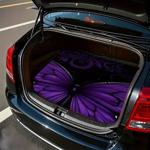 1pc, Purple Butterfly Theme Elements Car Trunk Mat for most models, size 29.53X39.37 inches Protects the trunk and reduces wear and tear Elegant car accessories Car Trunk Mat Car Interior Decoration Thanksgiving Halloween Christmas gifts
