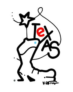 TEXAS BOOT POSTER - 16 inches by 20 inches