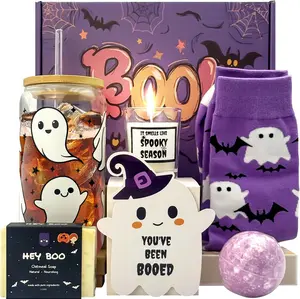 Valentine Day Gift  Boo Basket Stuffers for Women, Gifts for Women, Cute Boo Basket for Teens Girls Her Sister Friend Adults With Spooky Glass Cups