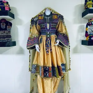 yellowish Afghan dress Casual