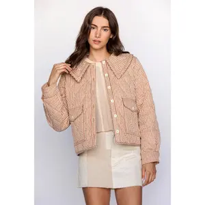 Gretchen Gingham Quilted Jacket