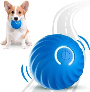 Interactive Dog Toy Ball - Automatic rolling ball，Rolling ball toys suitable for small, medium and large-sized dogs, which can keep dogs occupied，Intelligent jumping - Balls that can move, bounce and rotate automatically. Vibration function .-GTTQ