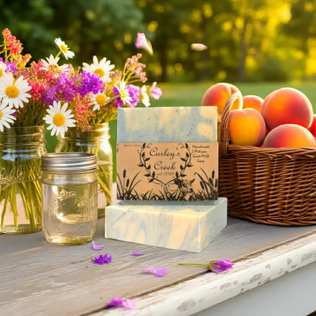 Goat Milk Soap | Back Porch Breeze | Handmade Natural Skincare | Warm Fruit & Floral | Curley’s Creek®