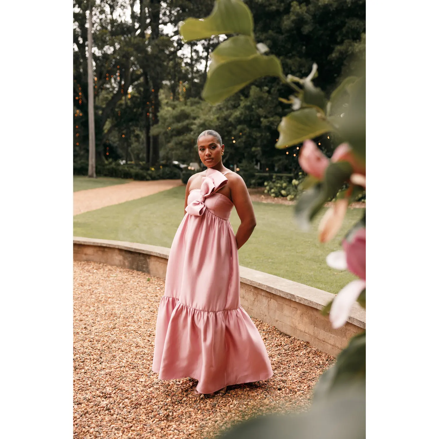 Betina Bow Front Maxi Dress - Dusty Rose - TikTok Shop Betina Bow Front Maxi Dress - Dusty Rose - TikTok Shop