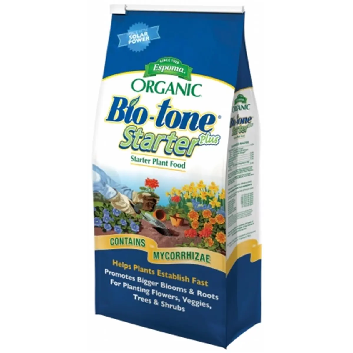 Espoma 18 lb Organic Bio-tone Starter Plus Powdered Fertilizer - Root Fertilizers & Plant Food with Mycorrhizae, Soil Activator, Garden Soil Amendment for Home Improvement Gardeners, Helps Plants Establish Fast, Promotes Bigger Blooms and Roots