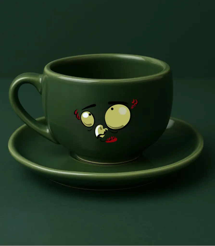 Taza de Capuchino Verde Taza de Capuchino Verde