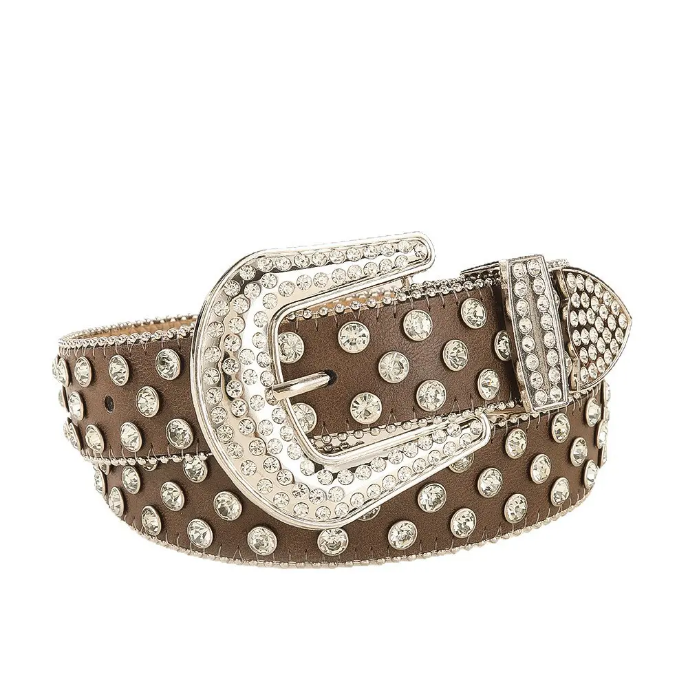 Wholesale of children's rhinestone belt, colored diamond inlaid alloy accessories for girls and boys